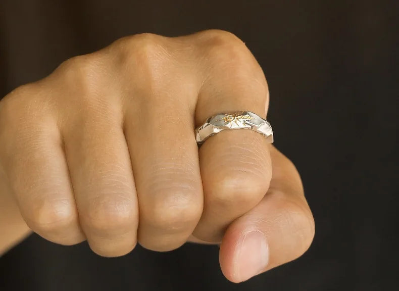 Men's Unique Ring Men's "Wishing Stone" Self-discipline Ring Trendy Brand Jewelry Boys' Ring Wholesale