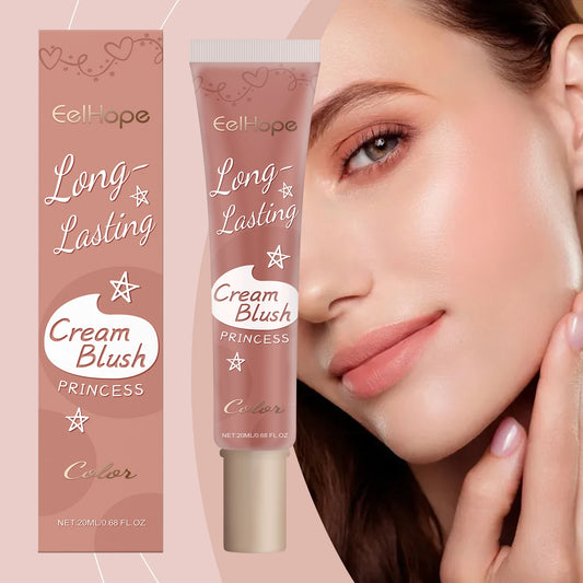 Blush Cream - Highly Pigmented, Long-Lasting, Smudge-Proof, Fine-Textured, Natural, Lightweight, Moisturizing Blush Cream