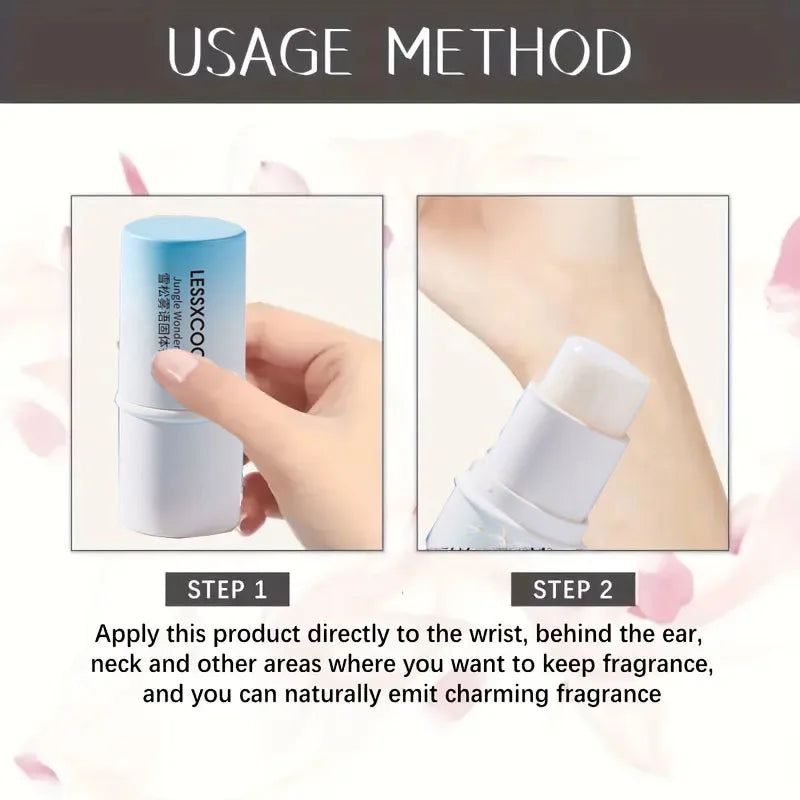 Solid Perfume, Portable Solid Balm, Long-Lasting Fragrances, Fresh and Elegant Female Solid Balm, Body Aroma Gifts for Women