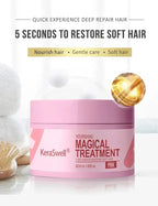 5 Seconds Magical Keratin Hair Mask Repair Damage Frizzy Soft Smooth Shiny Hair Deep Moisturizing Treatment Hair Root Scalp Care