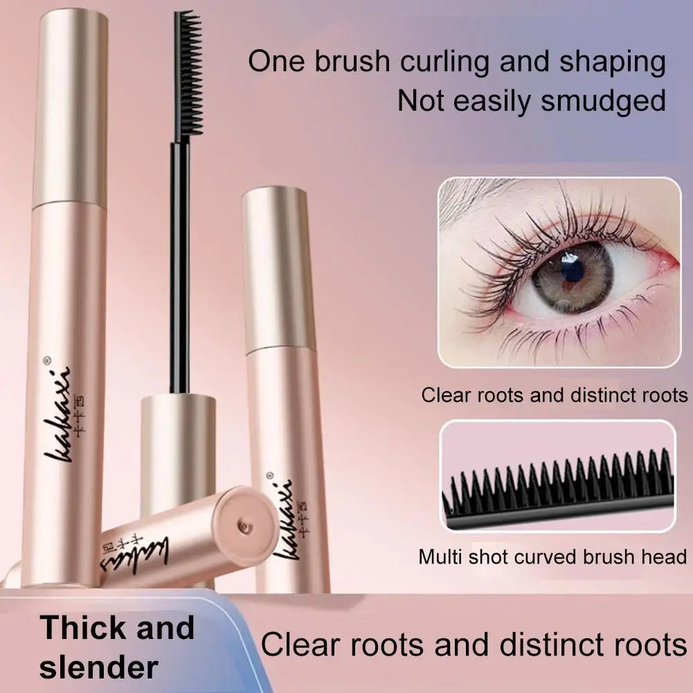 EyeLashes Mascara Waterproof Silk Fiber Mascara Black Long Curling Eyelash Extensions Non-clumping Eyes Makeup Cosmetics