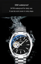 Luxury Fashion Mechanical Automatic Wristwatches For Men High Quality Stainless Steel Waterproof Luminous Mens Watch