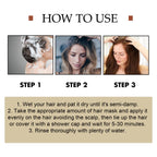 Keratin Hair Mask Magical 5 Second Repair Damage Frizzy Soft Smooth Shiny Hair Deep Moisturize Hair Treat Repair Hair Care Mask