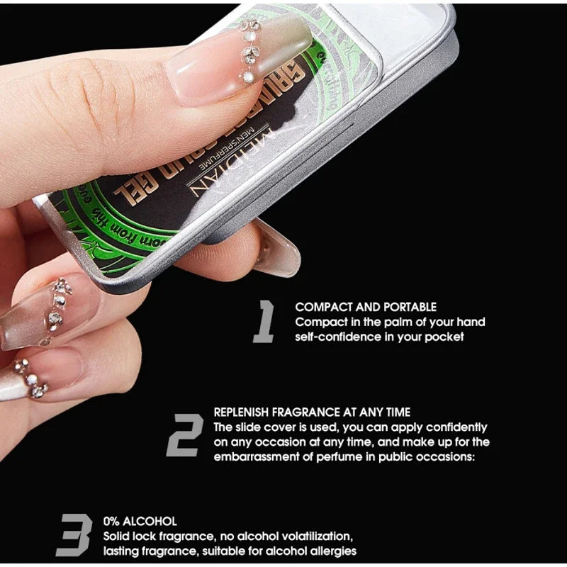 Pheromone Cologne Solid Perfume Fruity Scent Lasting Natural Fragrance Release Charming Confidence Pocket Deodorant Solid Balm