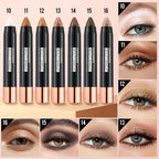 7 color waterproof eye shadow stick, pearlescent matte treatment, to create a natural and lasting eye makeup flash.