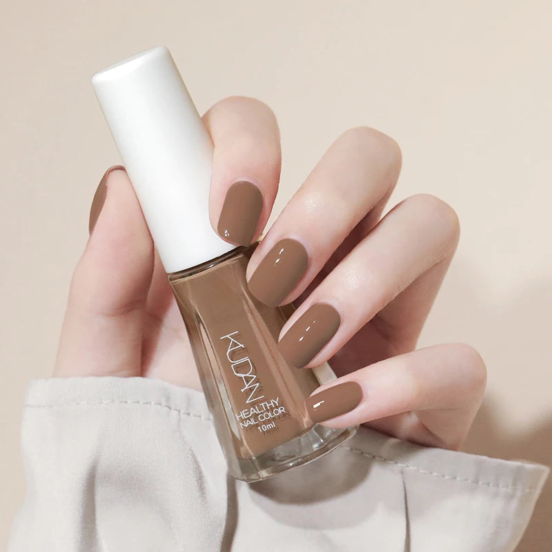 1PC 10ml Glass Bottle Colorful Nail Polish For Nails Nail Art Varnish Fashion DIY Design Manicure No Need Lamp Autumn Winter