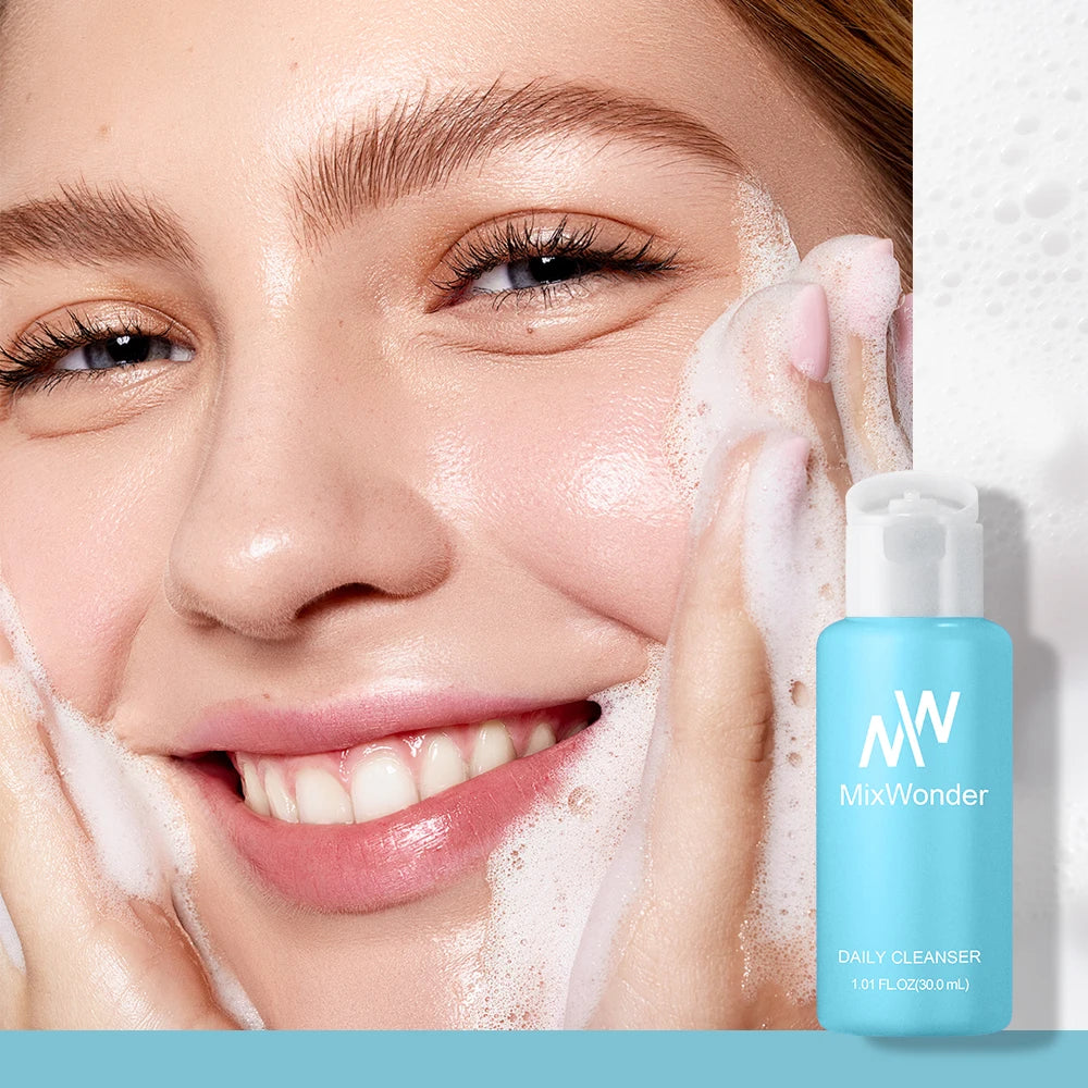 MixWonder Daily Cleanser - Hydrating, Deep Cleansing, Oil Control Face Wash for All Skin Types -Gentle & Non-Irritating Skincare