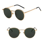 Fashion Women  Sunglases Round Sun Glasses New Metal Frame Eyewear Fishing Glasses UV400 Shades