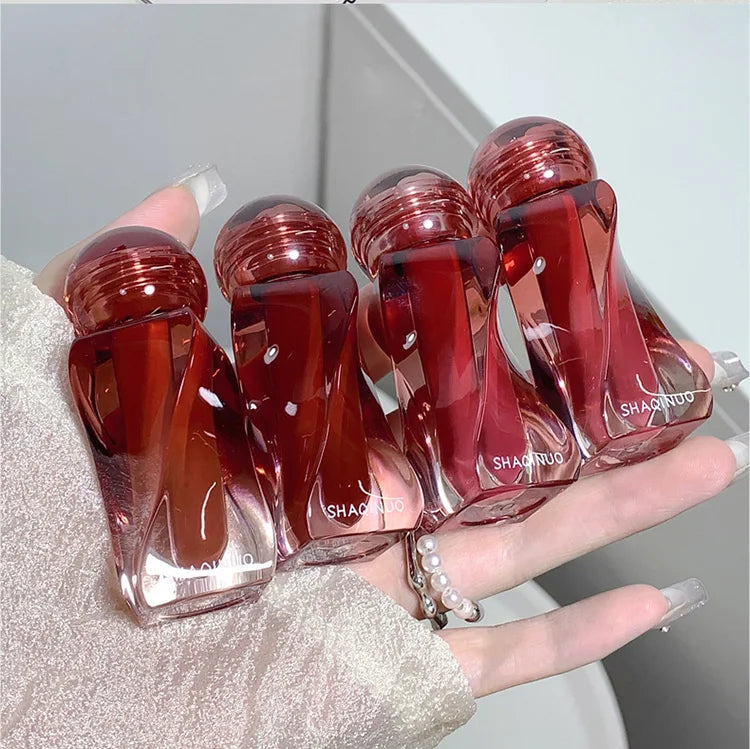Artistic Soft Mist Mousse Lip Glaze Velvet Matte Lipstick Holding Makeup Not Easy to Sticky Cosmetics Lipstick