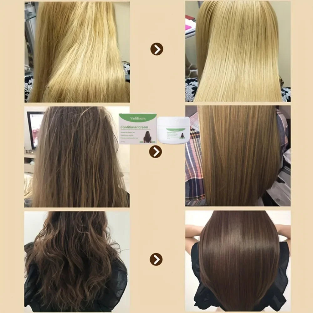 Muliliours Leave-In Hair Conditioner Deep Moisturizing with Strong Strands Natural Ingredients for All Hair Types Gentle Care