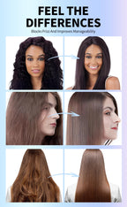 Keratin Hair Straightening Cream Hair Repair Conditioner Reduce Frizzy and Dry Hair Care Set Hair Salon Protein Correction Cream