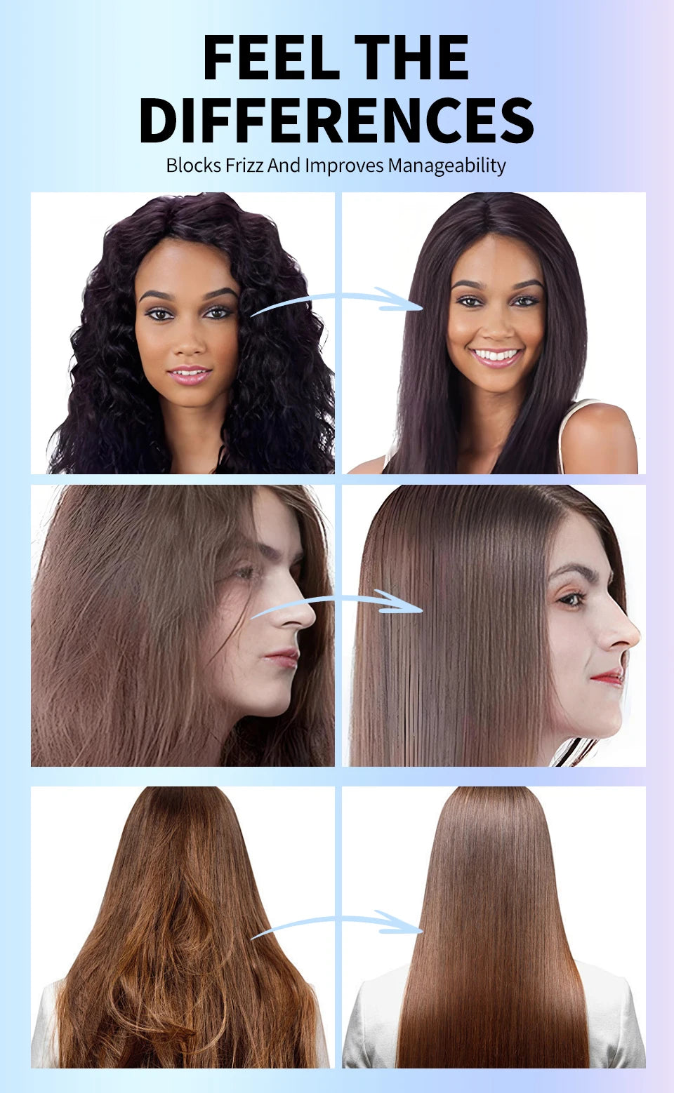 Keratin Hair Straightening Cream Hair Repair Conditioner Reduce Frizzy and Dry Hair Care Set Hair Salon Protein Correction Cream