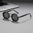Stylish Dimmable Glasses, Suitable for Multi-Scenario Use, Retro Punk Parties, Festivals, Unisex Easter, Graduation Season, Halloween, Christmas