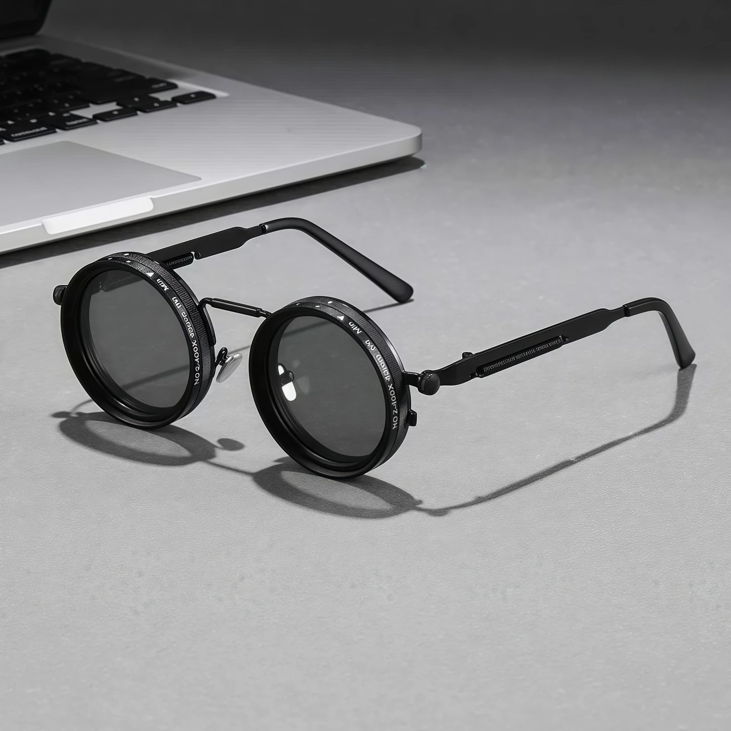 Stylish Dimmable Glasses, Suitable for Multi-Scenario Use, Retro Punk Parties, Festivals, Unisex Easter, Graduation Season, Halloween, Christmas