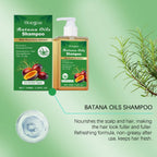 100/300ml Batana Oil & Rosemary Shampoo Deep Nourishing Scalp Remove Dandruff Strengthens Hair for Shiny Shampoo Hair Care