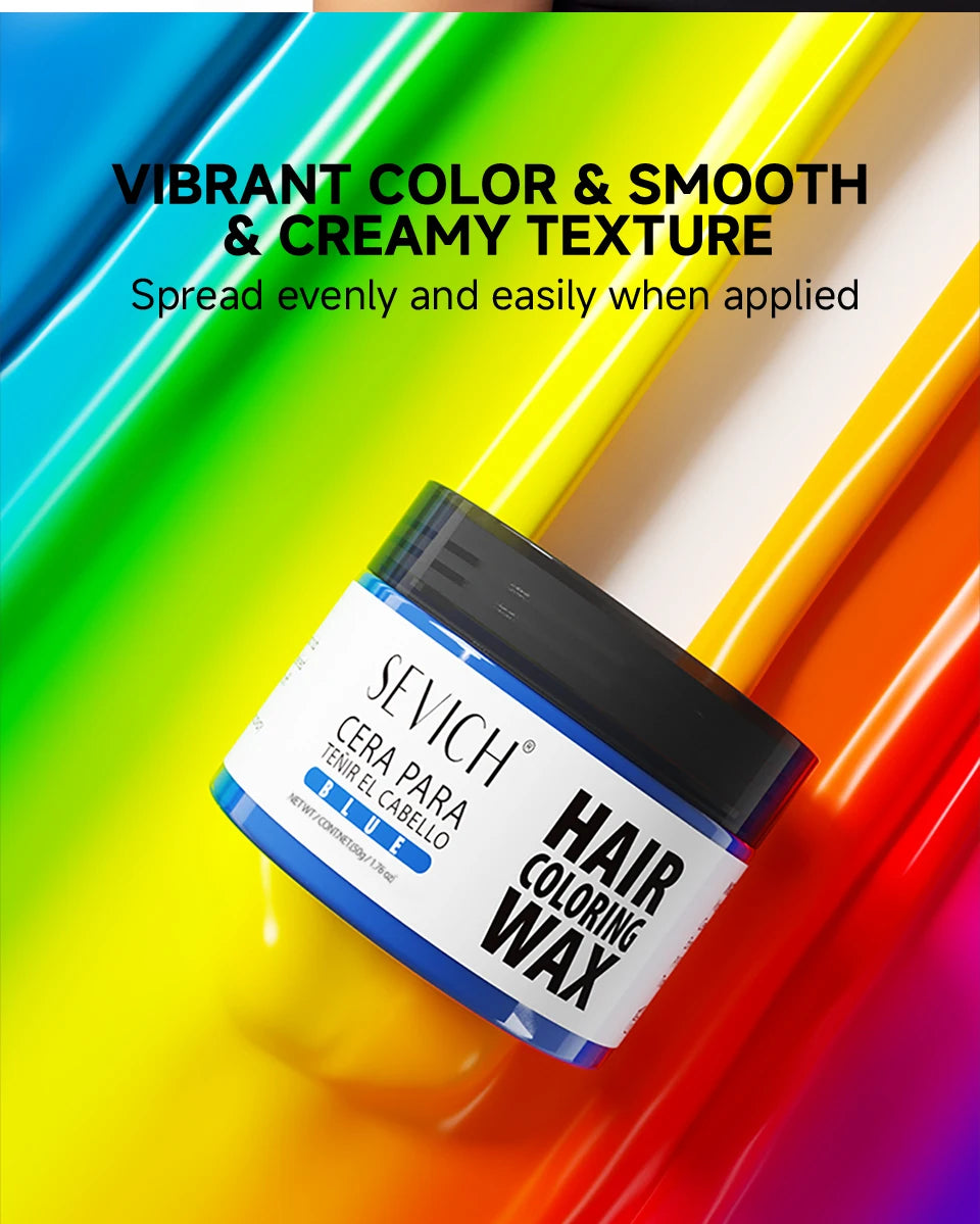 Hair Localized Staining 13 Color Temporary Diy Hair Colour Wax Easy To Wash One-Time Hair Dyed Mud Long Lasting Hair Color Cream
