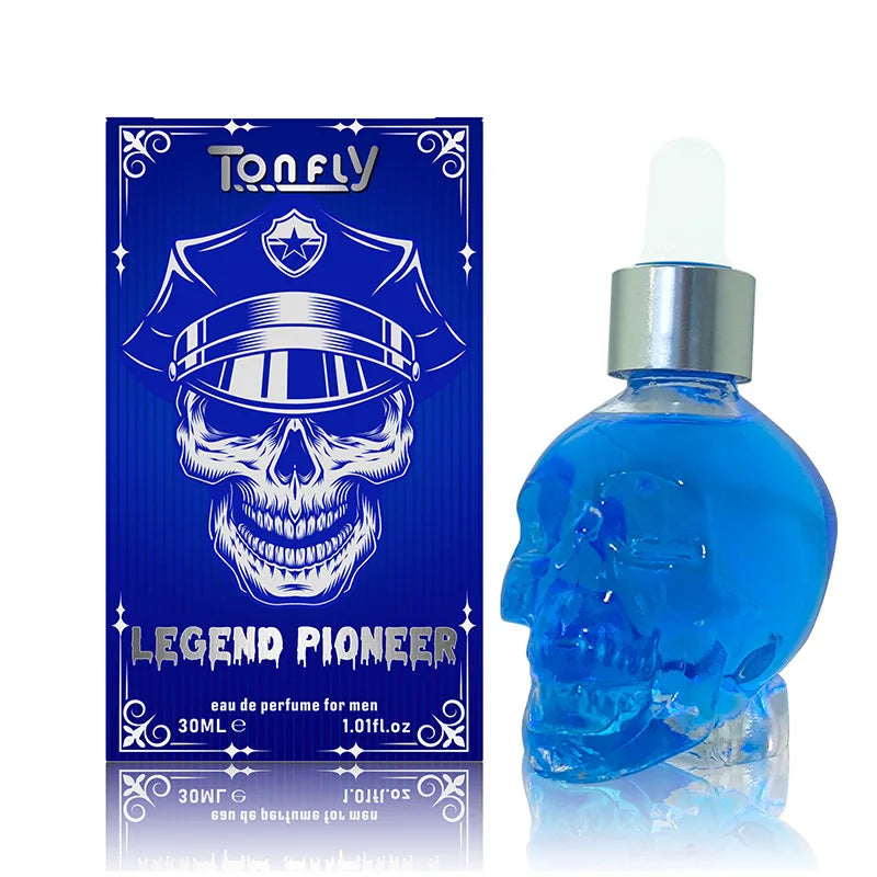 Men's Beard Care Perfume Oil 15ml Gentleman Fragrance Long-lasting Fragrance Brand Skull Perfume Portable Fresh Eau De Perfume
