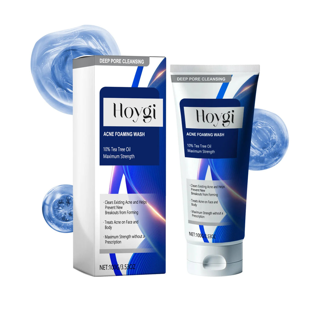 Facial Cleanser Anti Acne Oil Control Blackhead Remover Shrink Pores Deep Cleansing Acne Treatment Moisturizing Face Wash 100g