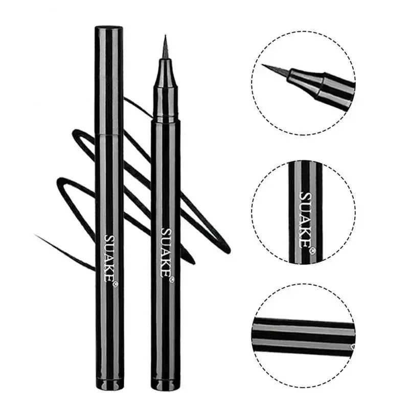 Quick-dry Eyeliner Pencil Makeup Long Lasting Smooth Matte Eye Liner Waterproof Anti Smudge Liquid Eyeliner Pen Eyes Cosmetics