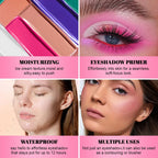 White Dark Matte Eye Shadow Primer Suitable for Oily Eyelid Eye Makeup Base Waterproof and Stain Resistant,Durable Cream Liquid