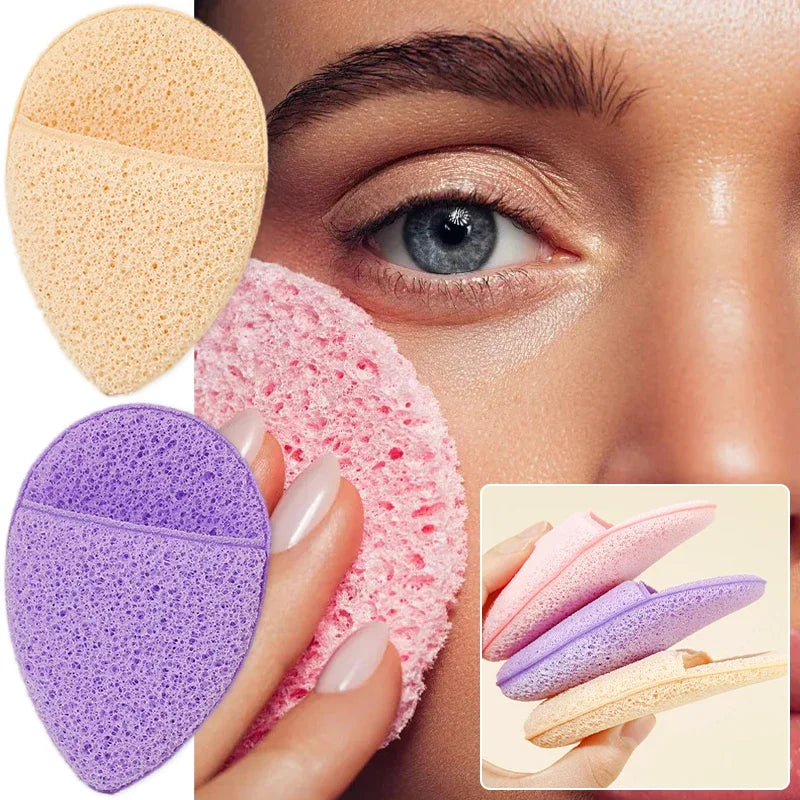 1PC Face Wash Cleansing Puff Soft Cosmetic Sponge Deep Facial Cleansing Mask Makeup Remover Cosmetic Puff Reusable Clean Tool