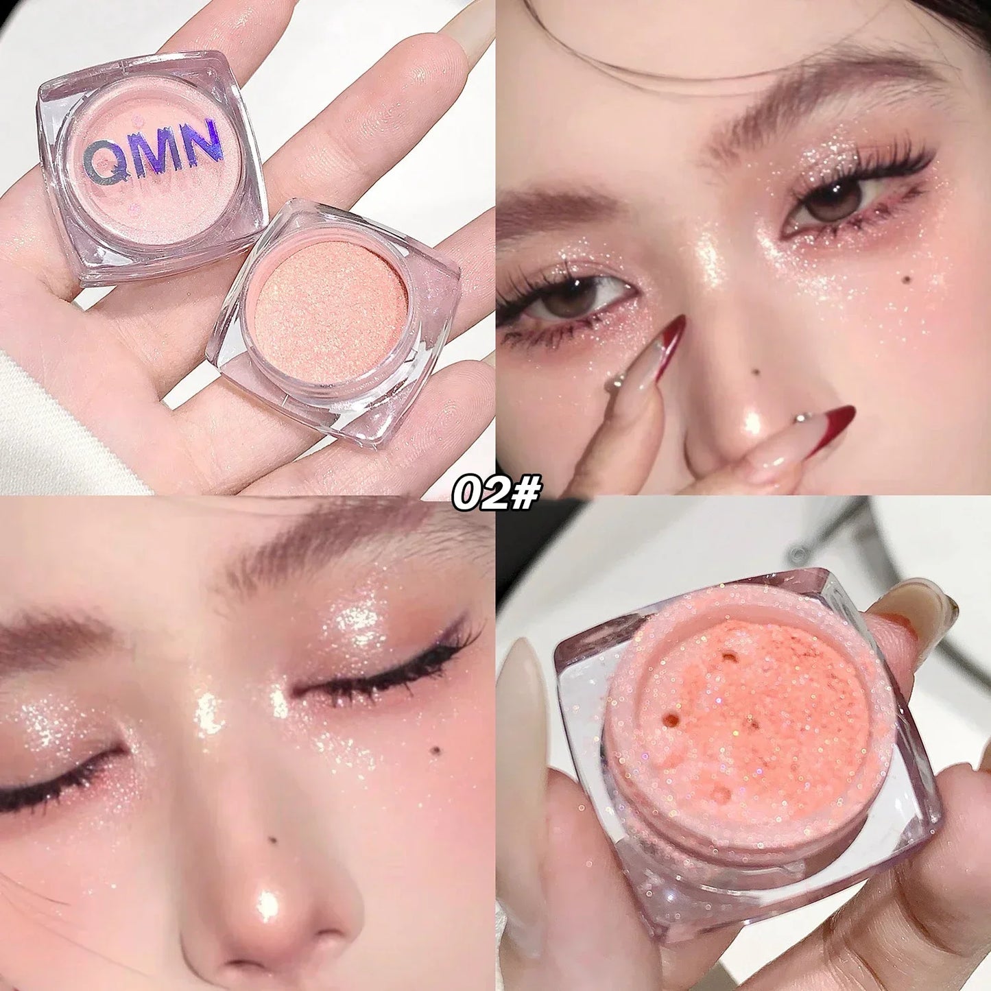 Glitter Shimmer Highlighter Powder Pearlescent High Gloss Makeup Powder Face and Body Brighten Sequins Natural Contour Cosmetic