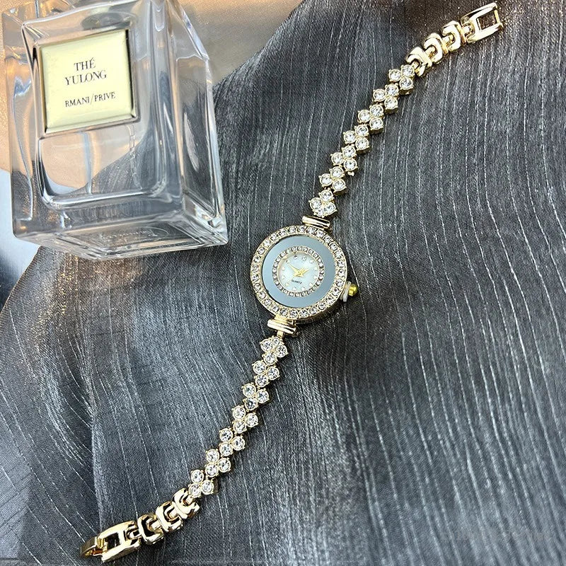 Luxury Rhinestone Women Watches Fashion Roma Dial Bracelet Wrist Watch Jewelry Relogio Feminino Relojs Para Mujer New 2025