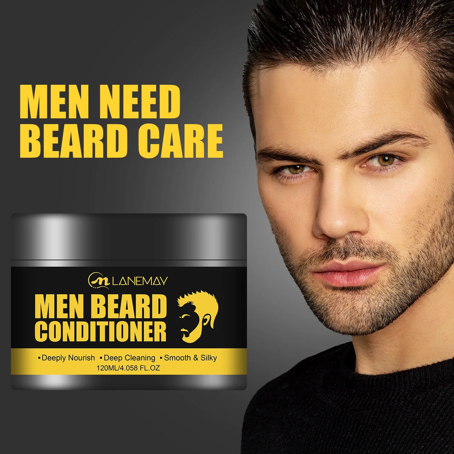 Men's Beard Softening Shaving Foam, Moisturizing & Hydrating Shave Cream for Gentle Beard Care & Smooth Shaving Experience
