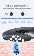 Portable Silicone Waterproof Rechargeable Face Wash Brush, 5 Cleansing Modes, Electric Deep Cleaning for Men & Women