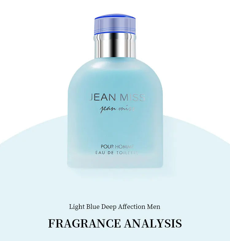 100ml Light Blue Eau De Parfum Pour Homme Lasting Orange Fougere Scent Spicy Woody Notes Charming Perfume for Men Dupes