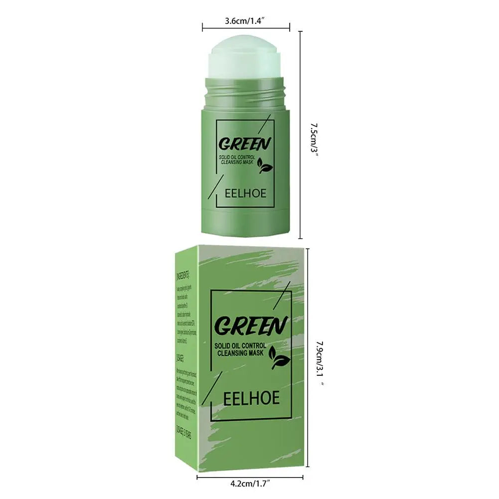 Face Clean Mask Green Tea Cleansing Stick Mask Shrink Pores Deep Blackhead Remover Facial Cleansing Moisturizing Mask Skin Care