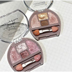 Four-color Eye Shadow Powder Palette Shimmering Glitter Natural Eyelid Silkworm Contour Shadow Natural Tone Pink Eyeliner Makeup