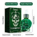Men's Beard Care Perfume Oil 15ml Gentleman Fragrance Long-lasting Fragrance Brand Skull Perfume Portable Fresh Eau De Perfume