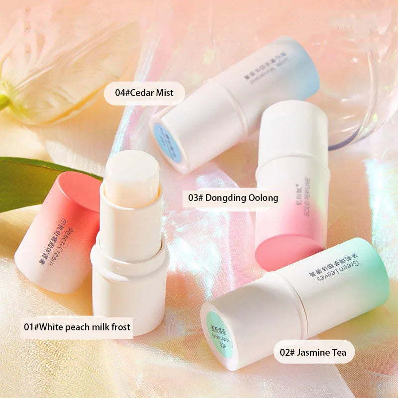 Solid Perfume, Portable Solid Balm, Long-Lasting Fragrances, Fresh and Elegant Female Solid Balm, Body Aroma Gifts for Women
