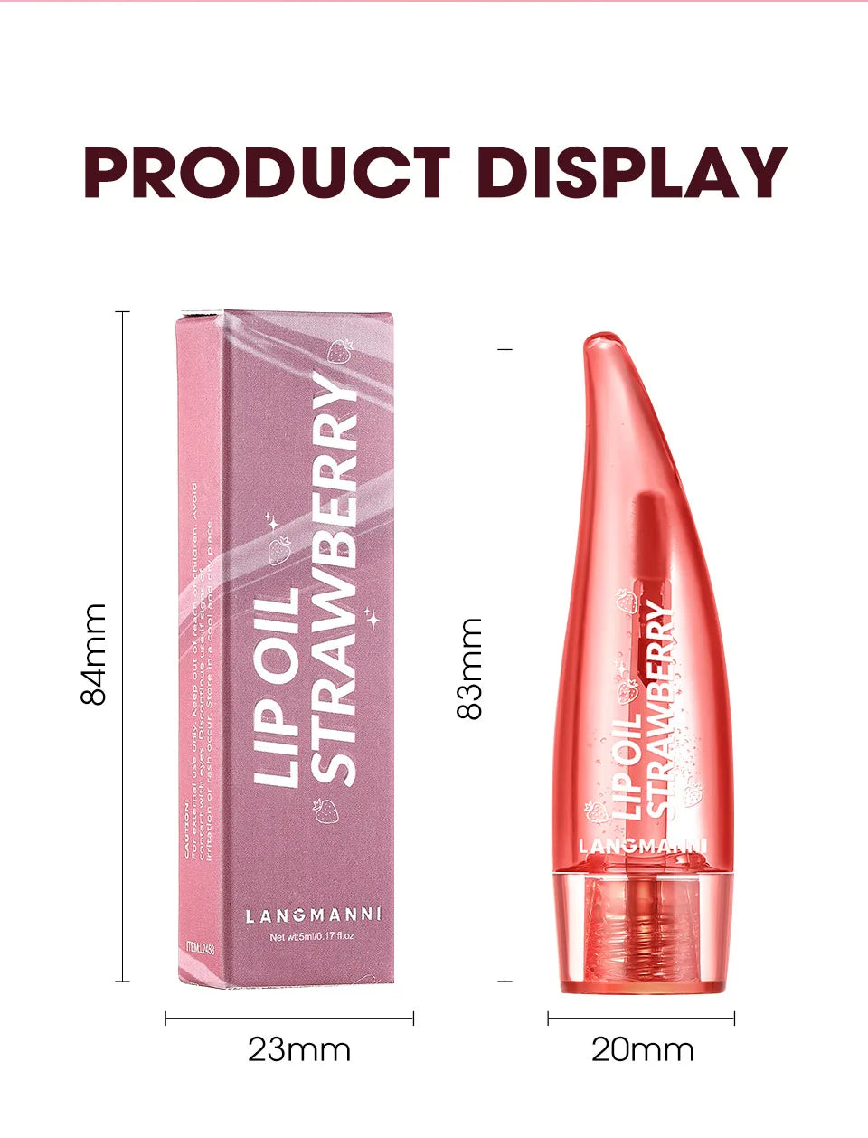 Natural Moisturizing lipstick Moisturizes and softens the water feeling, transparent and nude, easy to apply lip oil