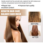 EELHOE Keratin Hair Mask Repairing Damaged Frizzy Hairs Straightening Treatment Nourishing Hair Soften Smoothing Care Product
