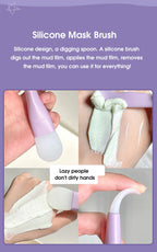 Double head silicone facial mask brush face cleaning scraper daub type mud film special brush beauty tool