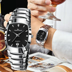 Luxury Watch For Men Business Fashion Quartz Wristwatches Classic Stainless Steel Waterproof Male Date Clock Relogios Masculino