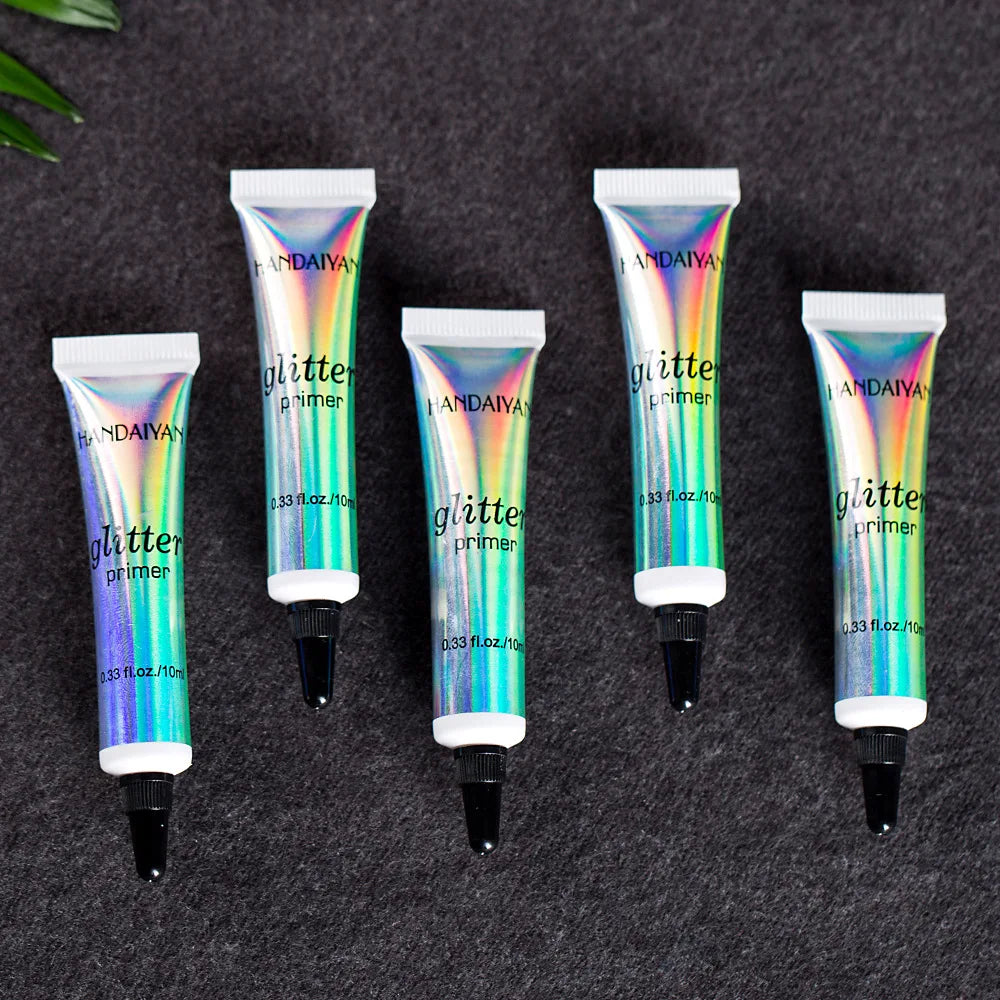 HANDAIYAN Sequin Glitter Primer Makeup Glue Eyeshadow Primer For Lips Eyes Face Long Lasting Multi-Functional Primer