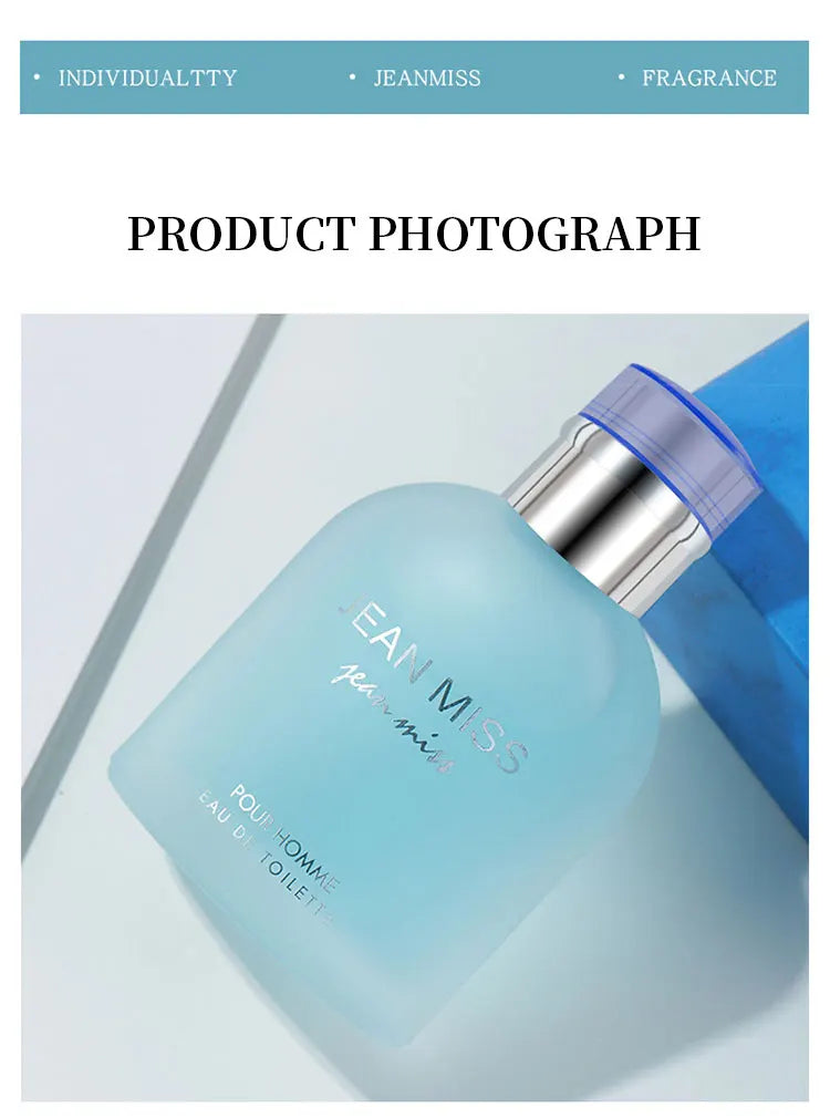 100ml Light Blue Eau De Parfum Pour Homme Lasting Orange Fougere Scent Spicy Woody Notes Charming Perfume for Men Dupes