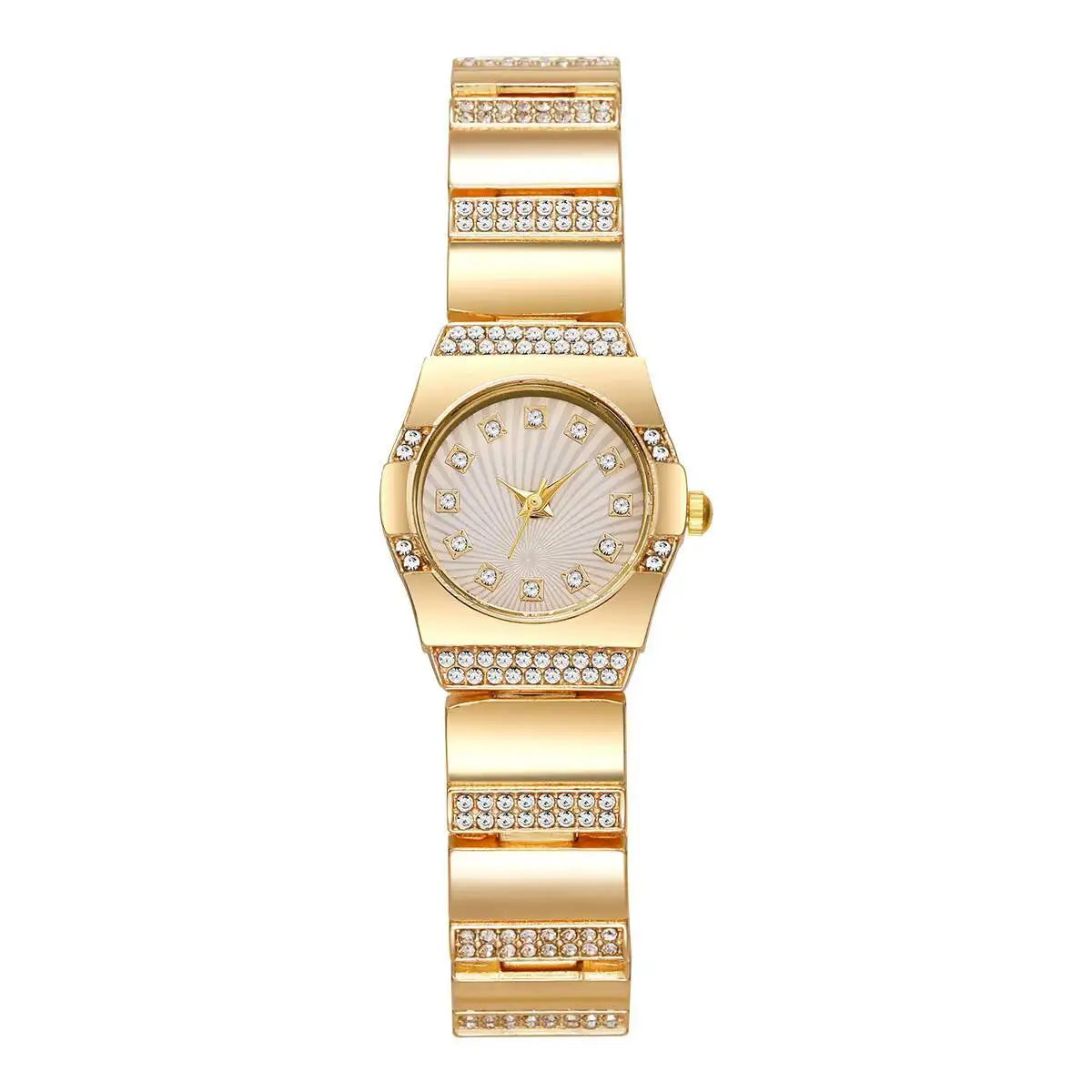 Luxury Rhinestone Women Watches Fashion Small Dial Steel Strap Quartz Wristwatches for Girls Clock Reloj Mujer