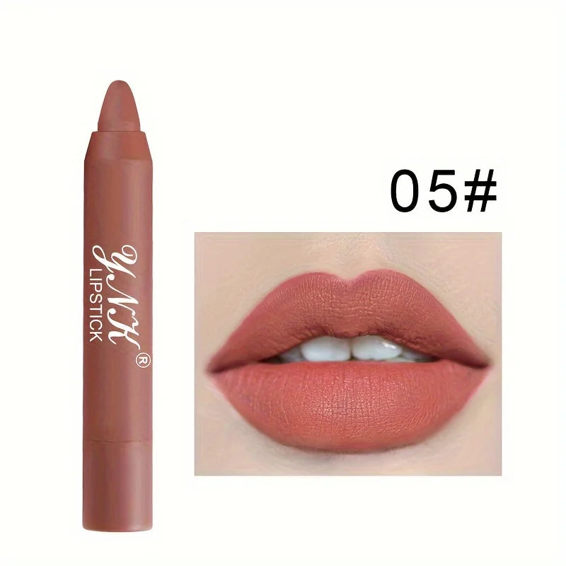 Nude Lipstick Colors Lasting Velvet Matte Non-Stick Cup Solid Lip Gloss Moisturizing Not Fading Lips Tint Makeup Cosmetics