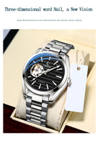 Luxury Fashion Mechanical Automatic Wristwatches For Men High Quality Stainless Steel Waterproof Luminous Mens Watch
