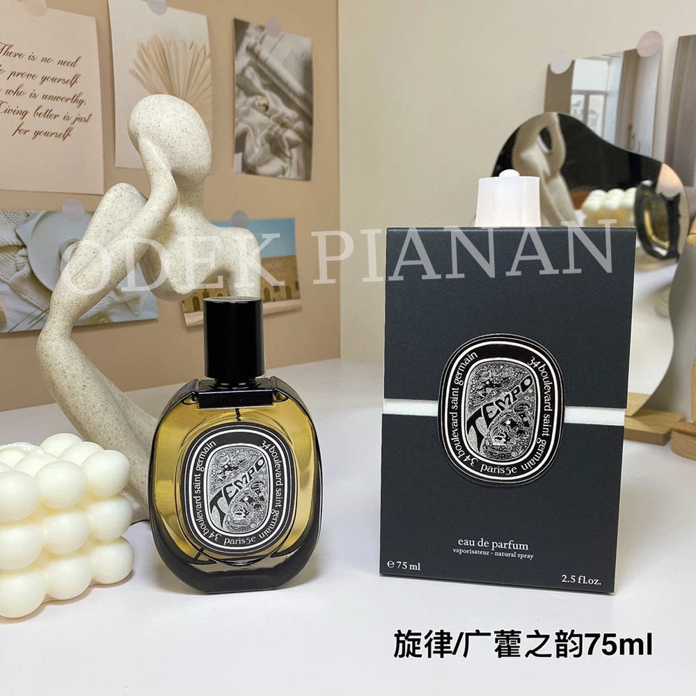 75ml Brand Tempo Eau de Parfum EDP Cologne Men Perfume Long Lasting Woody Floral Eau de Women Pheromone Fragrance Gifts