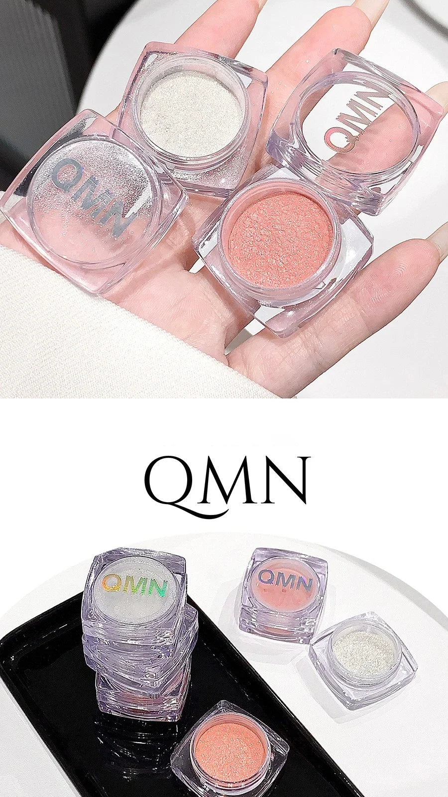 Glitter Shimmer Highlighter Powder Pearlescent High Gloss Makeup Powder Face and Body Brighten Sequins Natural Contour Cosmetic