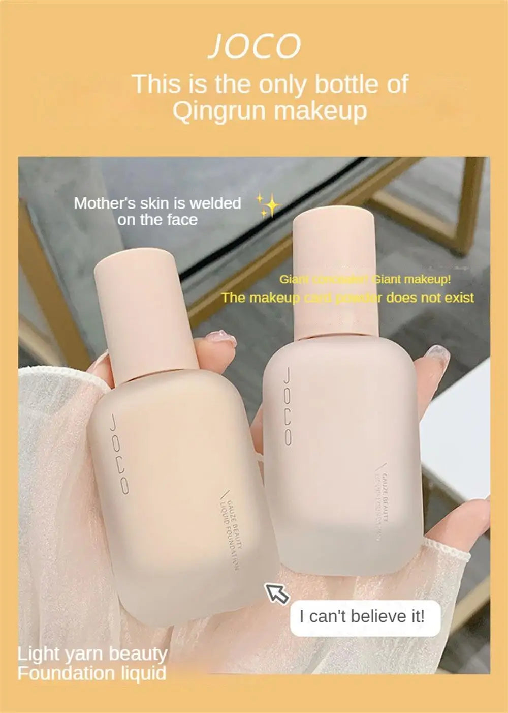 Liquid Foundation High Coverage Makeup Base Lasting Concealer BB Cream Waterproof Oil-Control Face Foundation Makeup Cosmetics