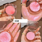 Makeup Highlighter Pink Polarized Shiny Glitter Brighten Cheekbones Eyes High Gloss Palette Highly Pigmented Shimmer Fine Shine