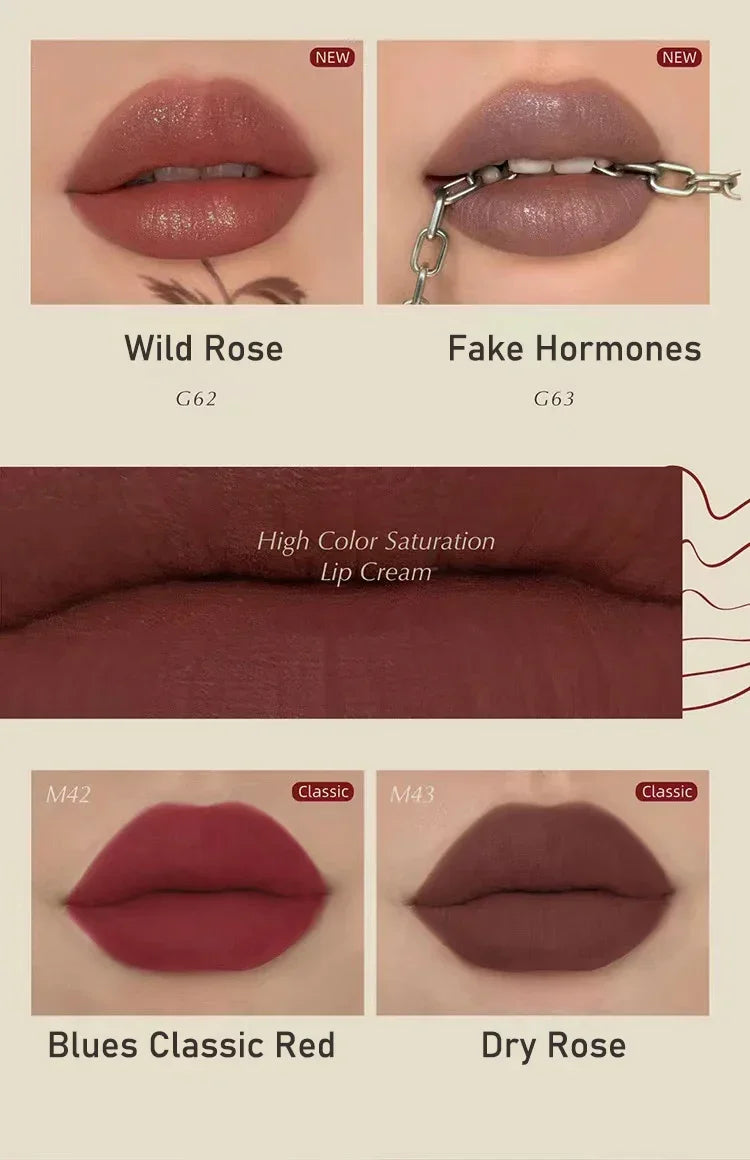 Girlcult Lipstick Lip Cream Non-Stick Lip Glaze Liquid Lipstick Lipgloss Matte  Long Lasting Makeup Cosmetics Rare Makeup Beauty
