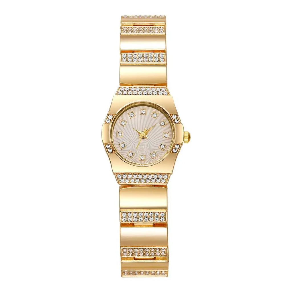 Luxury Rhinestone Women Watches Fashion Small Dial Steel Strap Quartz Wristwatches for Girls Clock Reloj Mujer