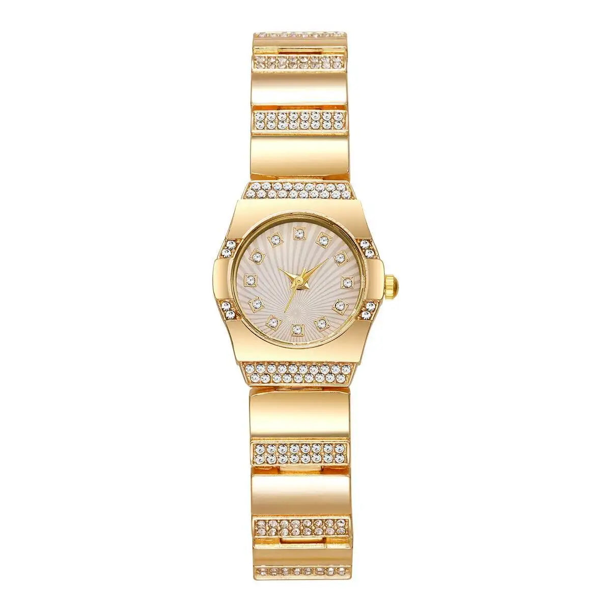 Luxury Rhinestone Women Watches Fashion Small Dial Steel Strap Quartz Wristwatches for Girls Clock Reloj Mujer